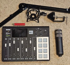 Rode Rodecaster Pro Bundle  Rode Procaster Mic  Mic Preamp    Stand  used Box 