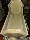 Vintage Wooden Baby Doll Cradle 19  Deepened Bottom