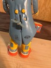 Vintage 1960 Tin Litho Drumming Circus Elephant Wind Up Toy Japan - Works Great 