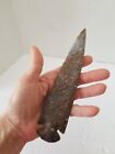 Arrowhead Spearhead Flint 7  Spear Point Knife Blade  Point Display Crafts