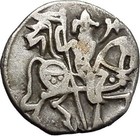 850ad Medieval India Shahis   samanta Deva  Authentic Ancient Silver Coin I45007