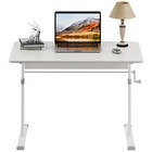 Heavy Duty Manual Standing Desk adjustable Height hand Crank Computer Desk 
