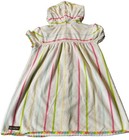 Matilda Jane Hooded Swimwear Cover Up Dress Girls Sz 6 Full Zip Stripes Tassels