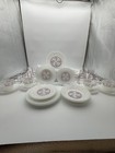 Termocrisa Mexico Milk Glass Set 1940   s Retro Cottage Style Shabby Chic Vintage
