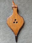 Vintage Wood   Leather 16  X 7 1 4  Fireplace Bellows With Eagle Emblem