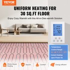 30sqft Electric Heat Mat Kit 120v Radiant Heating System With Thermostat
