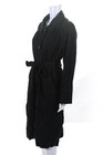 Everlane Womens The Gathered Drape Trench  Black Size S
