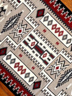 Magnificent Large Navajo Storm Pattern Rug  Premium Silky Weave  Vintage  Mint 