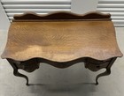 Antique Victorian Quarter Sawn Tiger Oak Secretary Writing Desk Vanity Table