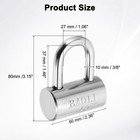 60 X 33 X 80mm Heavy Duty Lock Alloy Steel High Security Padlock With 4 Keys