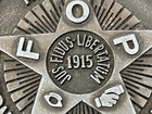 Fraternal Order Of Police Fop 1915 Signed Jj Vintage Belt Buckle