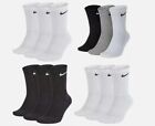 Nike Everyday Unisex Dri-fit  3 Pairs Cotton Cushioned Crew Socks