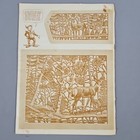 Lucky Seven Leather Craft Instruction Foto Carve Patterns W template Vtg 1959
