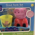 Peppa Pig 3-piece Great Smile Toothbrush And Toothbrush Holder Set