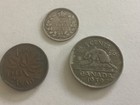 Canada Nickel cent And 1918 5 Cents Silver Coin  3-coin Lot 