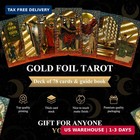 Original Design 78 Gold Foil Tarot Deck Rider Waite Cards With Gift Box Set New
