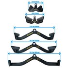 5pcs Lat Pull Down Bar For Cable Machine Pulldown T Bar V Bar Cable Attachments
