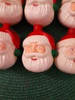 Vintage Santa Claus Christmas Holiday String Light Covers  Lot Of 12 