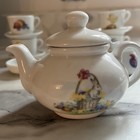 Vintage Roehler Puppen-porzellan Easter Child Tea Set For 4 Germany Delightful