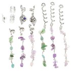 Colorful Hair Jewelry For Braids - 11pcs Dreadlock Accessories  Beads   Cuffs