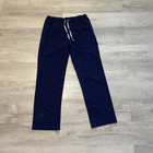 Figs Pants Womens Large Navy Blue Technical Collection Drawstring Scrub