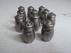 Vintage Set Of 11 Baronial Plate Mini Salt And Pepper Shakers 1930s 1940s Mcm