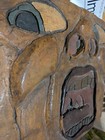 Screaming Face Wood Folk Art  Carving 3d Router And Chisel 