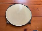 Antique 19th Century Round Footed Mirrored Plateau Tray Stand Silver Plated