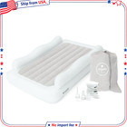 Regalo Inflatable Toddler Travel Bed With Safety Rails Air Pump carry Bag White