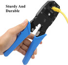 Rj45 Crimp Tool Kit  Cat5 Cat5e Crimping Tool With 100pcs Rj45 Cat5 Connectors 