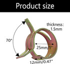 10pcs 1inch Spring Band Type Fuel Hose Clamps  25mm Silicone Vacuum Hose Pipe Cl