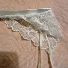 Victoria   s Secret Angel Lingerie White Lace Garter Belt  Adjustable Straps M l