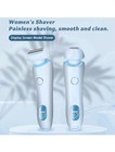 Women Electric Painless Shaver Lady Bikini Legs Hair Wet Dry Razor Rechargeable 