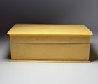 Vintage French Ivory Celluloid Jewelry Box Hinged Dresser Vanity Trinket 5   