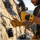 Leather Climbing Gloves Medium Goat Leather Palm Breathable Stretch Belay