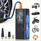 Portable Car Tire Inflator With Digital Pressure Gauge  210 Psi  22 Air Valves
