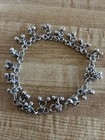 Vintage Indian Tribal Silver Anklet With Bells  25 Cm Long 