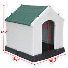 In outdoor Insulated Dog House Large Waterproof Dog Kennel Shelter Green Roof