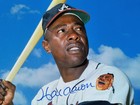 Hank Aaron Signed 8x10  spring Training  Photo W coa