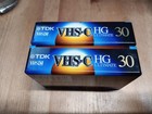 2 Tdk Vhs-c Hg Ultimate High Quality 30 Minute Camcorder Video Cassette Tapes 