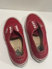 Vintage Vans Made In Usa Authentics Red Women Sz 9