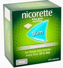 6 X Nicorette Gum 4mg Nicotine Original Flavor 210 Pieces Sealed -exp - 07 2027