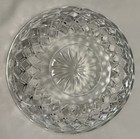 Vintage Large Lead Crystal Cut Clear Glass Cigar Cigarette Ashtray 7    Heavy