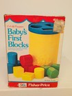 Vintage 1980 Fisher Price Crib And Playpen Baby s First Blocks Complete W box 
