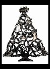 Pretty Christmas Tree Nice Trivet Santa Nutcracker Bells Stockings