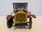 Vintage Tin Wind-up Car Japan Litho Toy Antique Style Red Sedan As-is