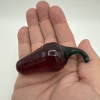 Hand Blown Art Glass Red Hot Chili Pepper Kitchen Decor Figurine Paperweight 3   