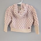 Tea Collection Zip-up Hoodie Girls Size 4 Pink   Blue Floral Print