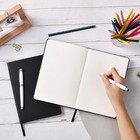 Dotted Journal notebook - Dot Grid Hard Cover Notebook  Premium Dotted  Black 