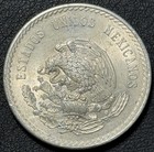 1948 30 G  900 Silver 5 Pesos Cuauhtemoc Aztec Warrior Estados Unidos Mexicanos 